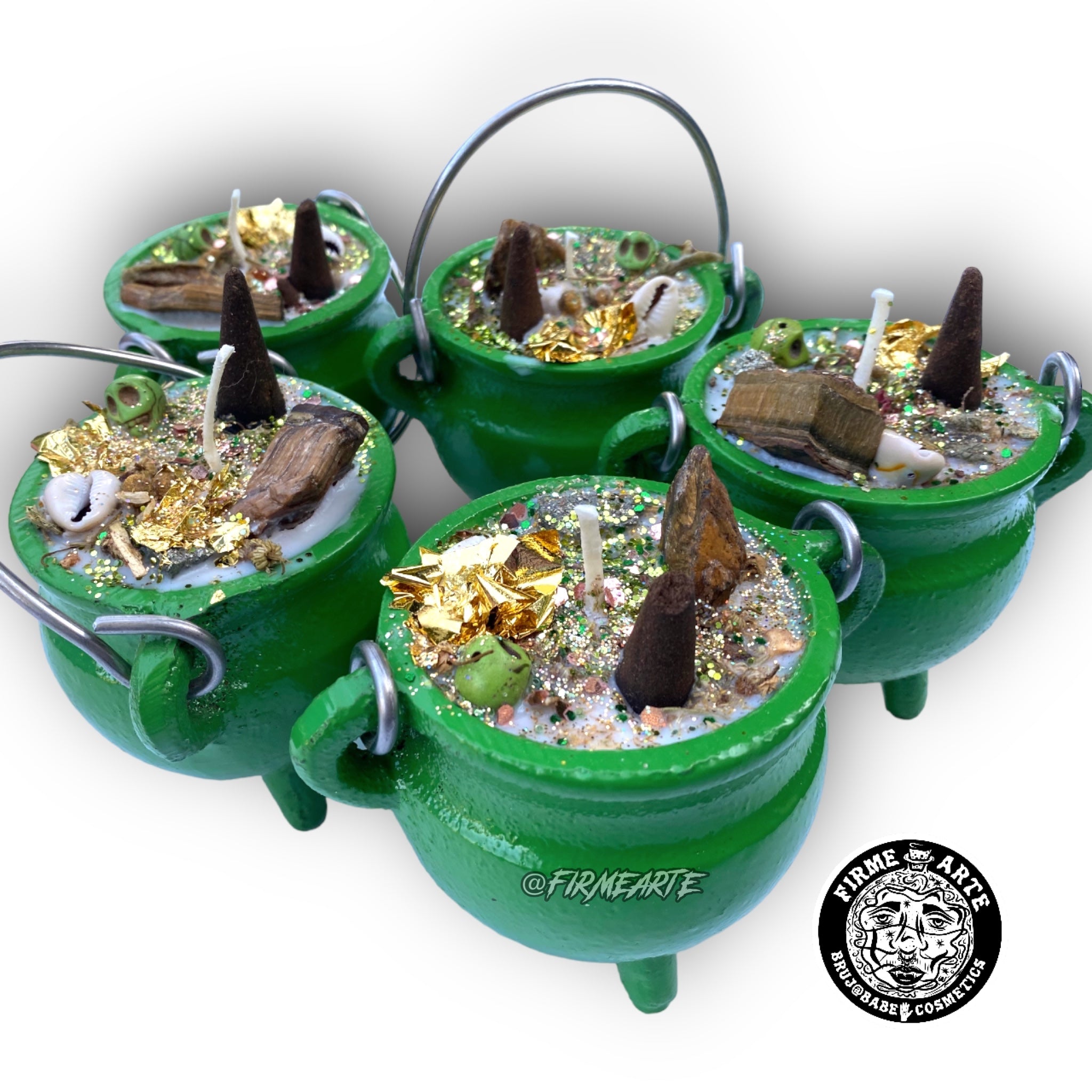 Cauldron Candles | With Lid | Scented | Money Magick | Caramel Apple