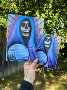 @BrujoBehindBars | ART PRINTS | Santa Muerte | Celestial Mama Muerte