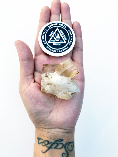 Golden Calcite w/ Apophyllite