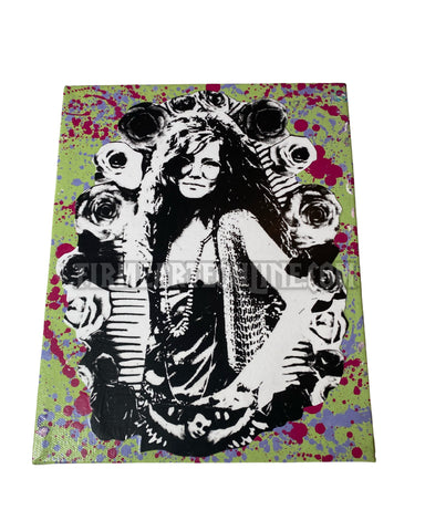 Nuevo Santos | Canvas 8x10 | Janis Joplin | Lime