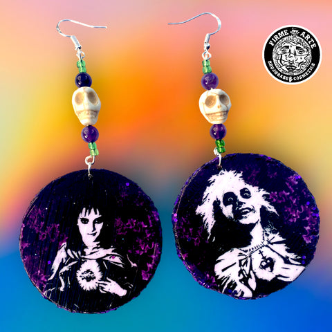 Jewelry | Earrings | Sacred heart of Beetlejuice & Lydia