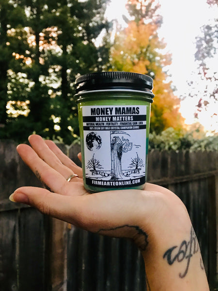 CC Candle | Money Mamas | Money Matters | Santa Muerte